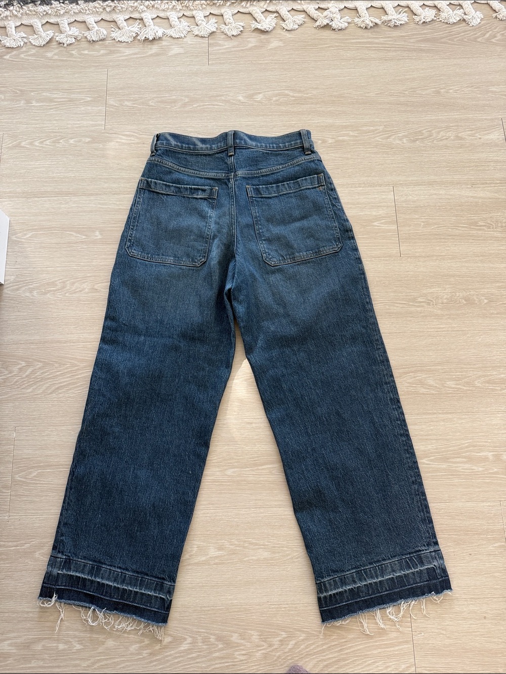 Madewell Dark Blue Wide-Leg Jeans - Picture 2 of 6